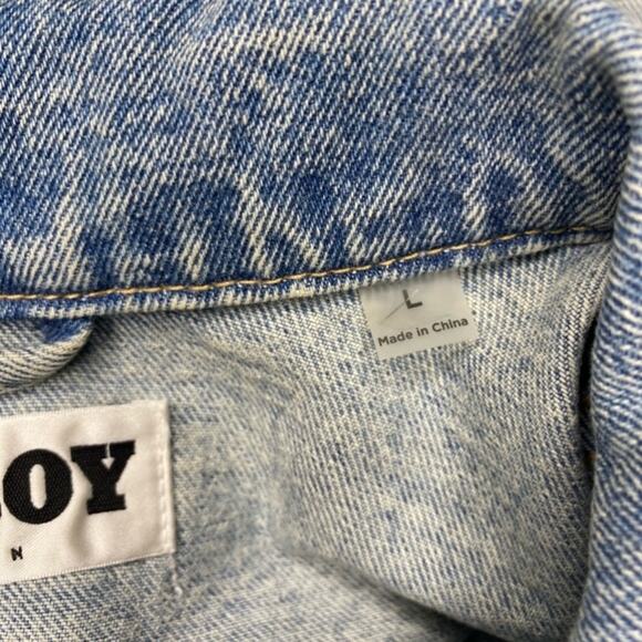 Playboy By PacSun Medium Wash Vintage Fit Jacket size Large - Picture 12 of 14